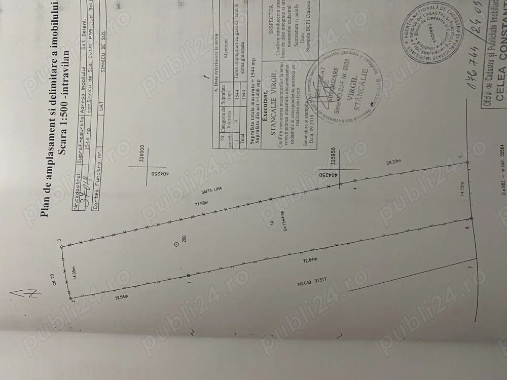 Vand teren intravilan Deleni, Simnicu de Sus, Dolj