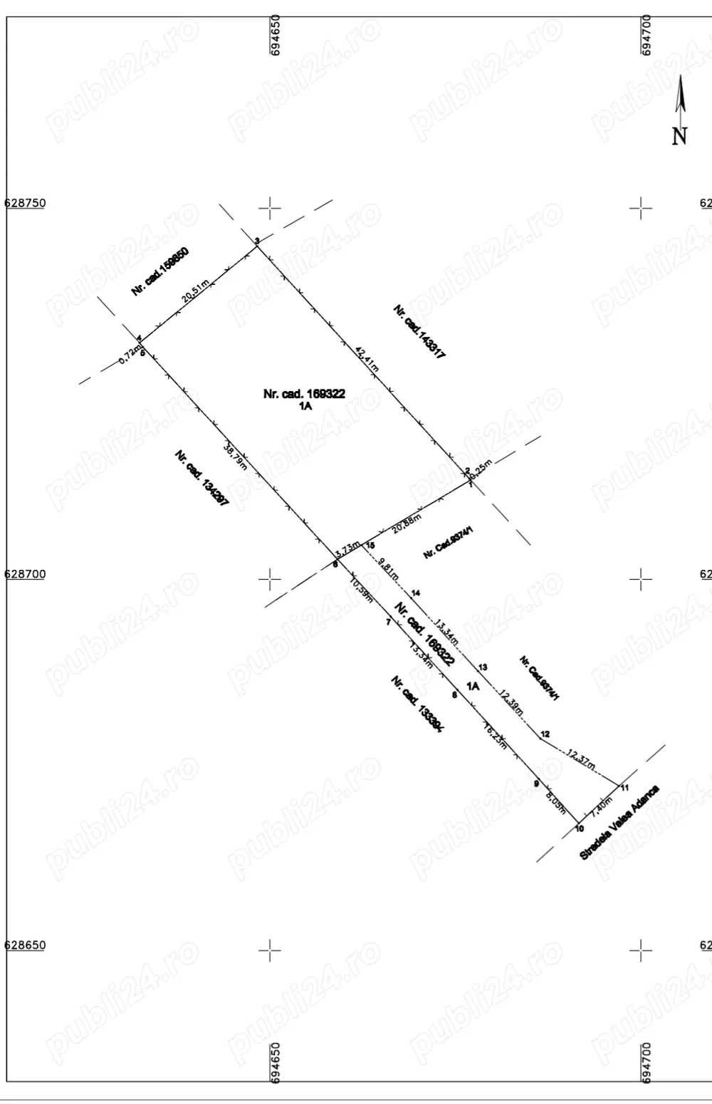 Vanzare teren Iasi, stradela Valea Adanca