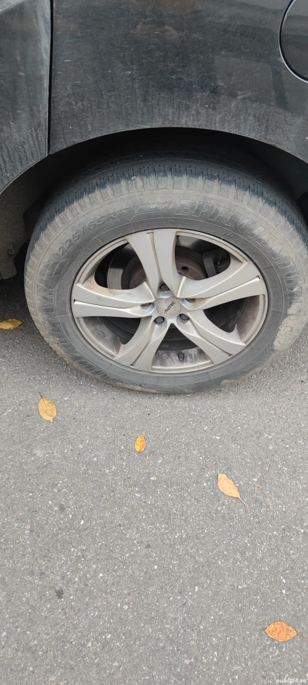 4 Jante aliaj 17 Autec+ anvelope