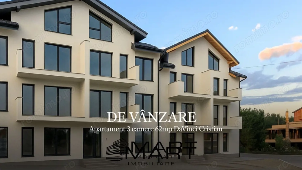 Apartament 2 camere 50mp plus curte 50mp cartier Davinci Cristian