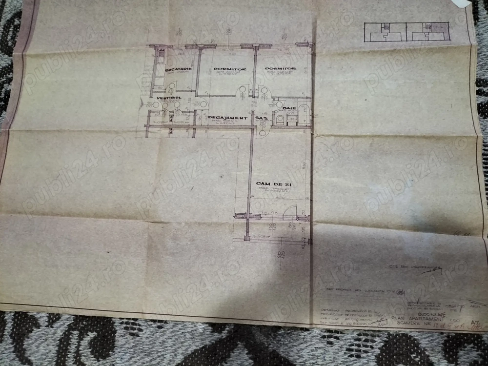 Apartament 3camere zona MIRCEA CEL BĂTRÂN 