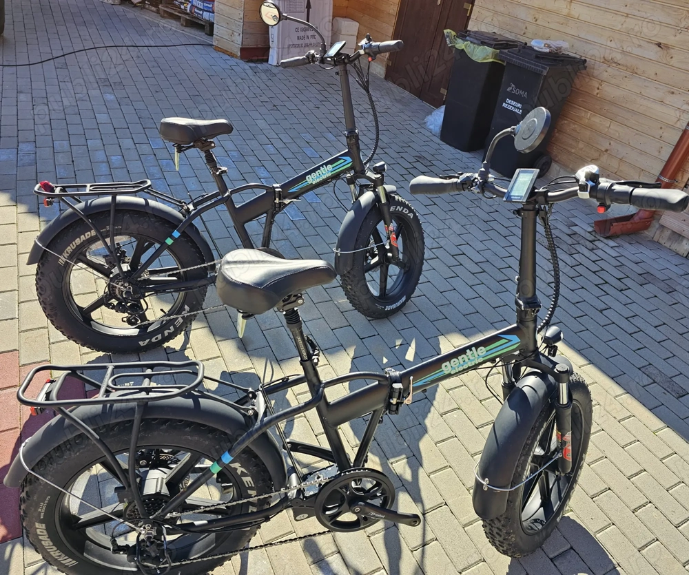 2 piese Bicicletă electrică FATBIKE pliabilă