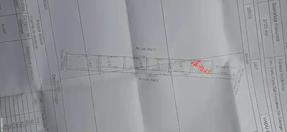 Loturi de casă în Focșănei 422mp 