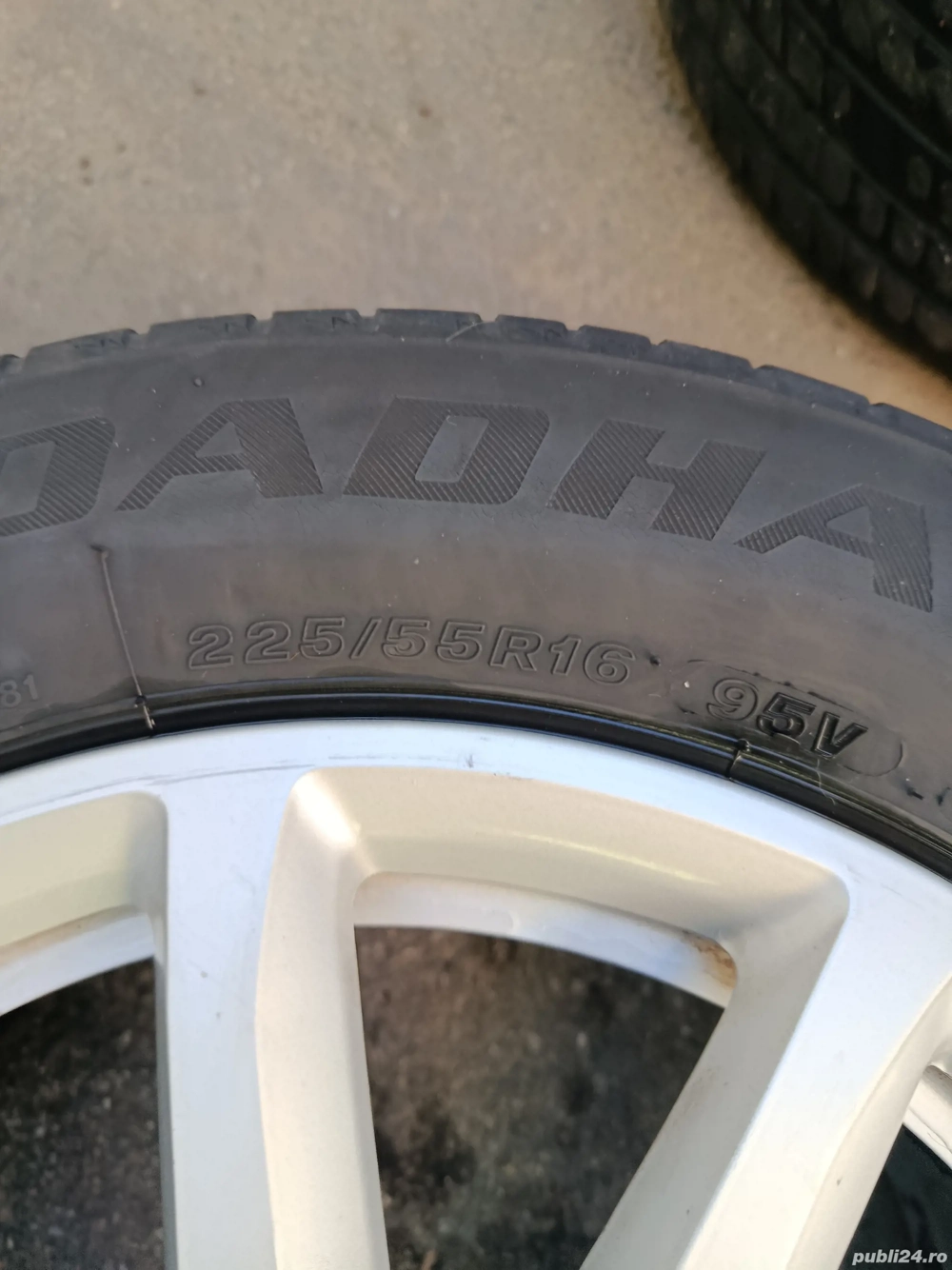 Jante audi  5x112 16 anvelope 225 55 16, bune 5 mm 