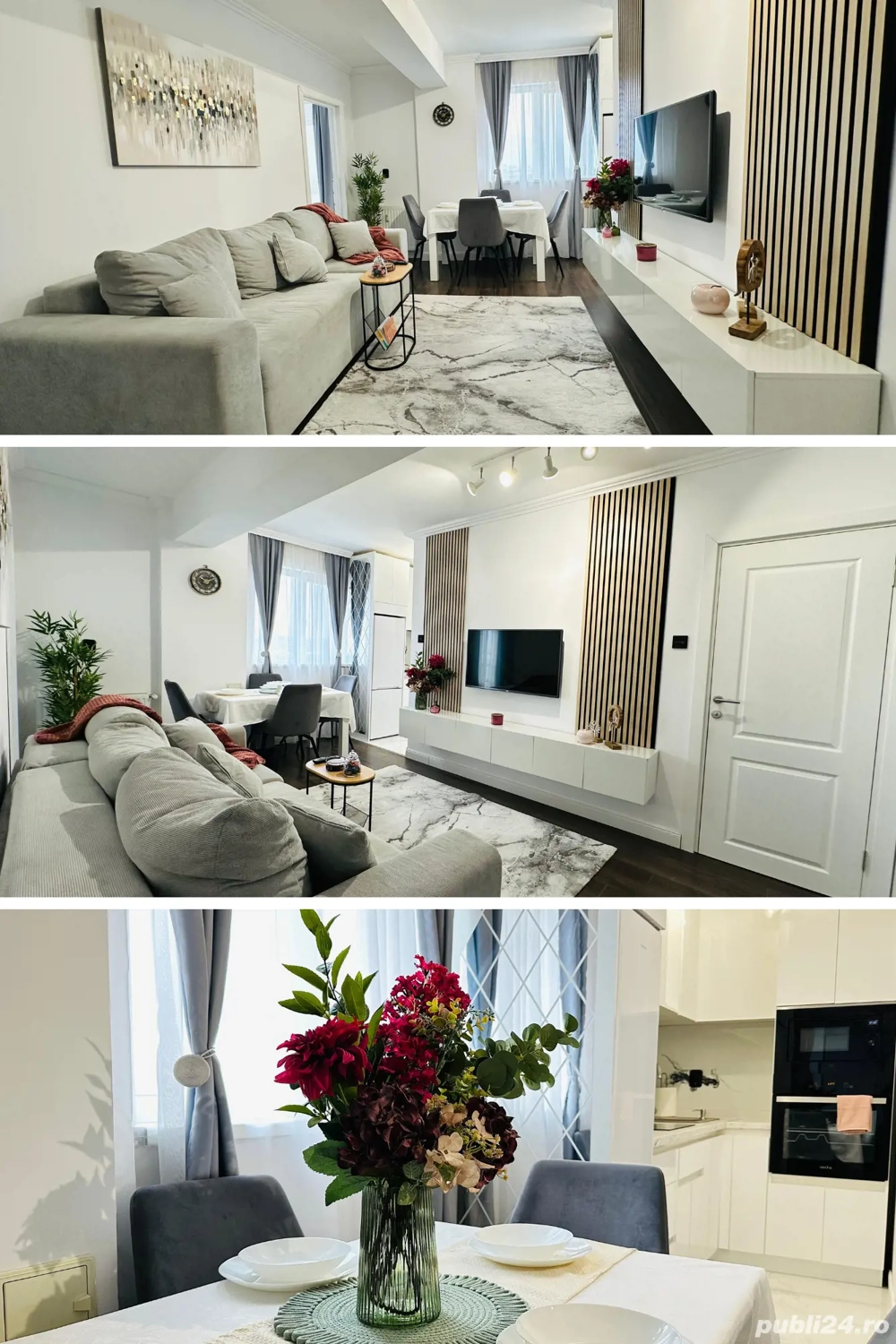    Apartament 3 Camere Prima Nufărul   Complet Mobilat   Vedere Panoramică   Parcare cu Barieră