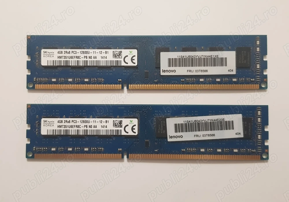 Kit Memorii RAM Hynix DDR3 2x 4gb 1600mhz