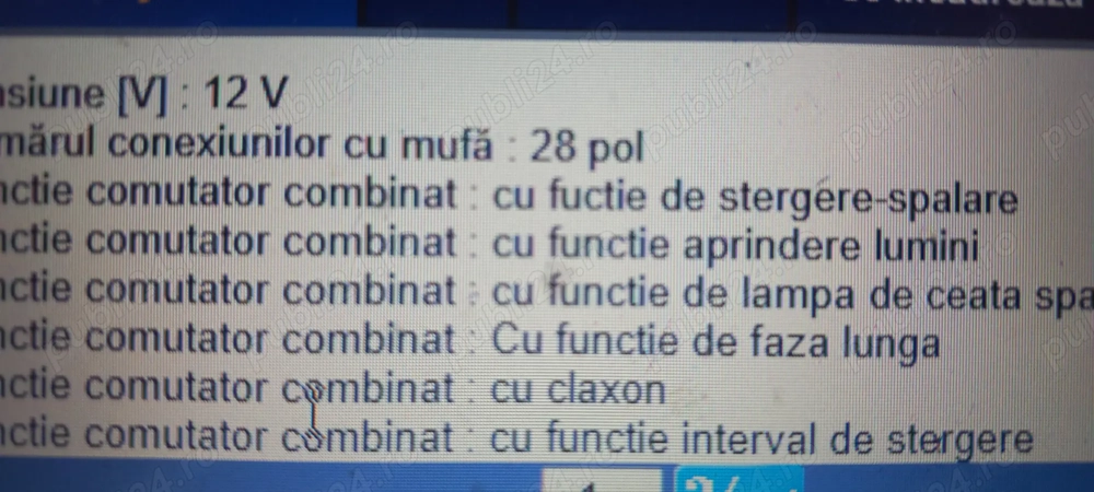 Bloc lumini ,bloc coloană direcție IVECO 500321203 EPE-VC-002_NTY