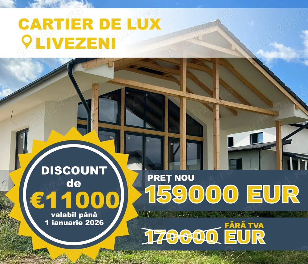 Casă premium la Livezeni - preț de apartament. Confort pentru familie.