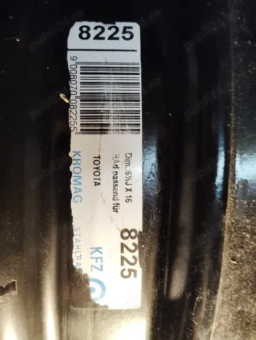 Vând jante oțel toyota