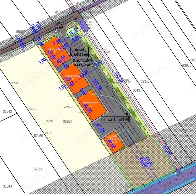 Teren 10.000 mp langa Weber, Vorona, la DN E58 spre Gura Hum