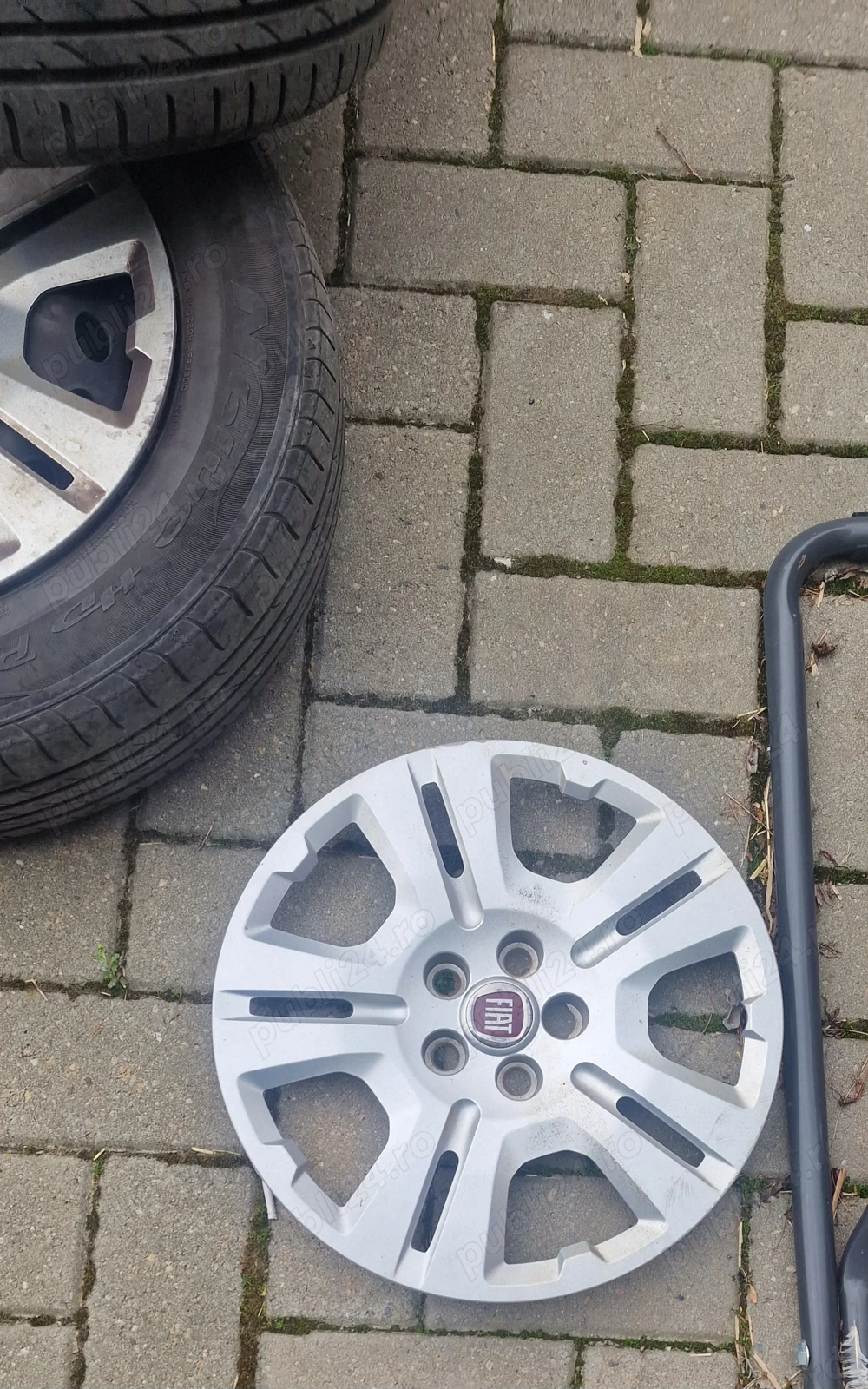 Set 4 Jante Tabla/Otel 5.5J x 15'' Fiat  cu cauciucuri incluse