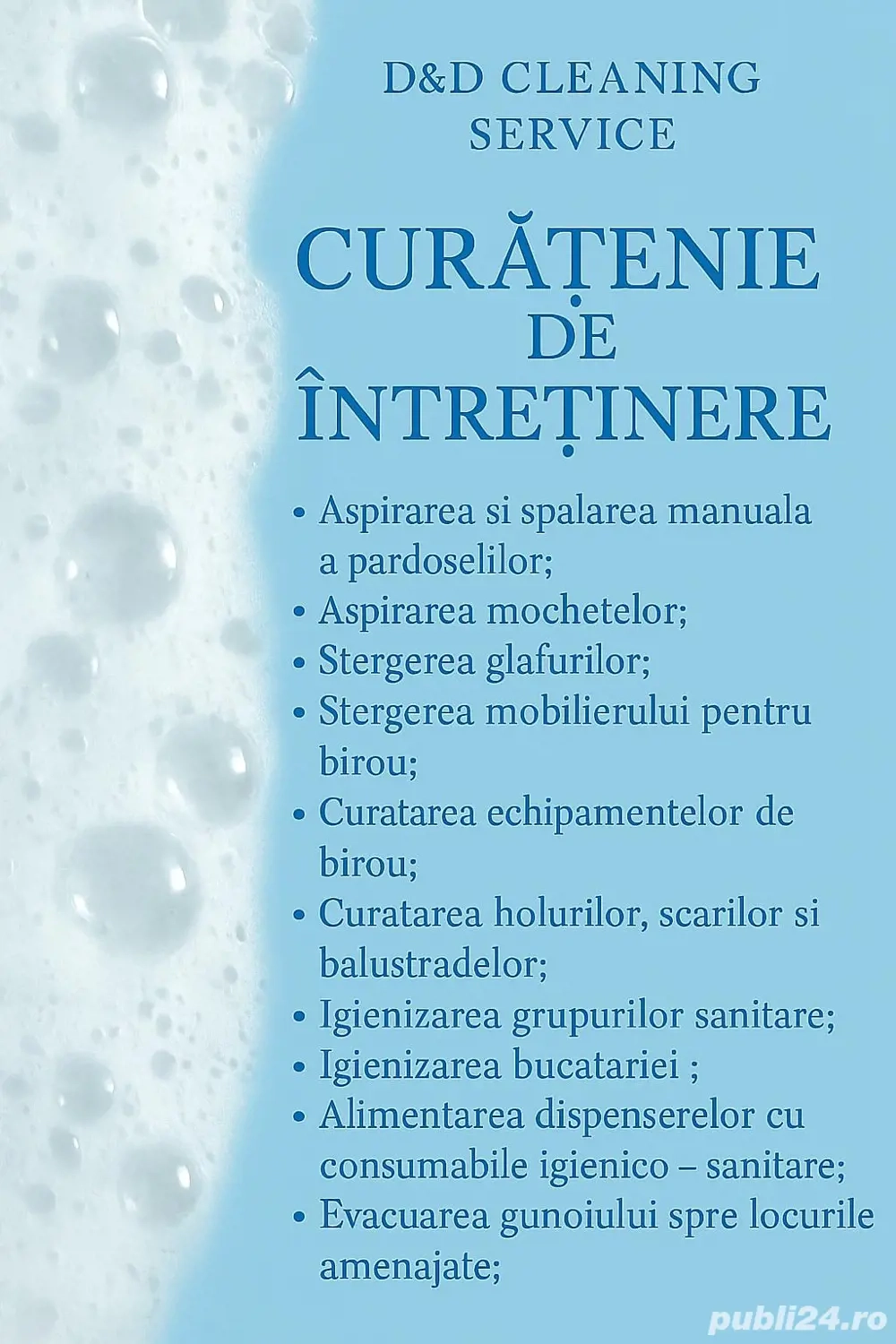 Servicii de curatenie 