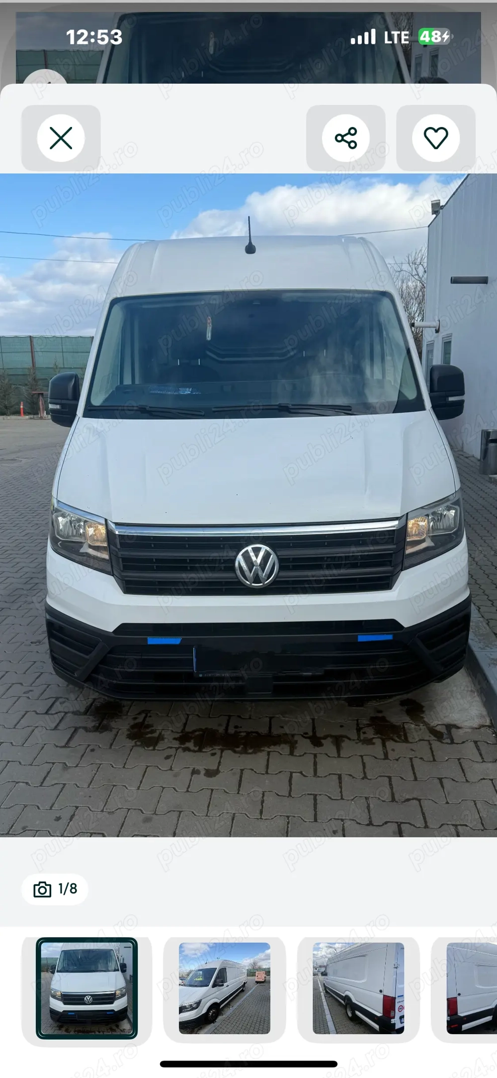 Vând vw crafter extra lung punte dublă 