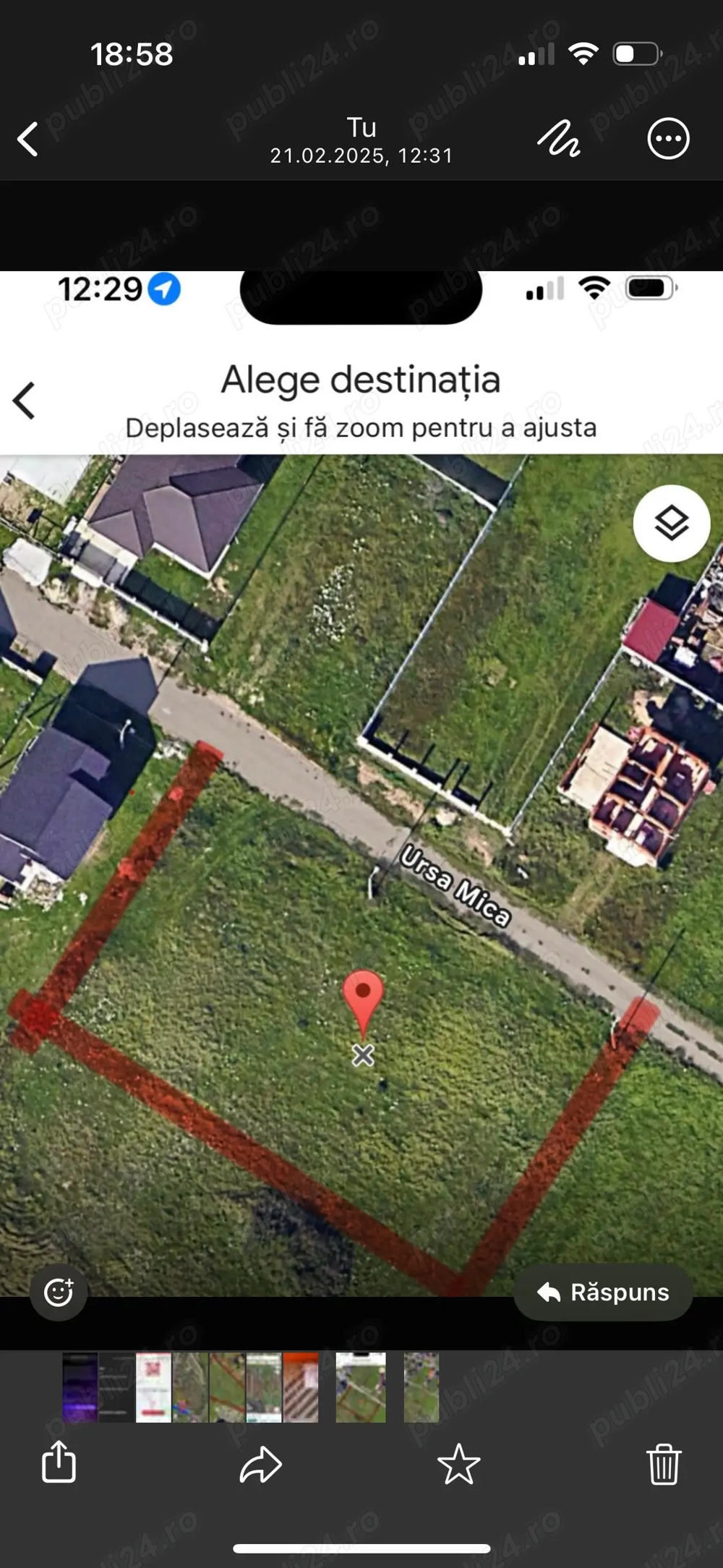 Terenuri intravilane Oradea   parcele între 500 și 1400 mp, front 15 m, curent la poartă