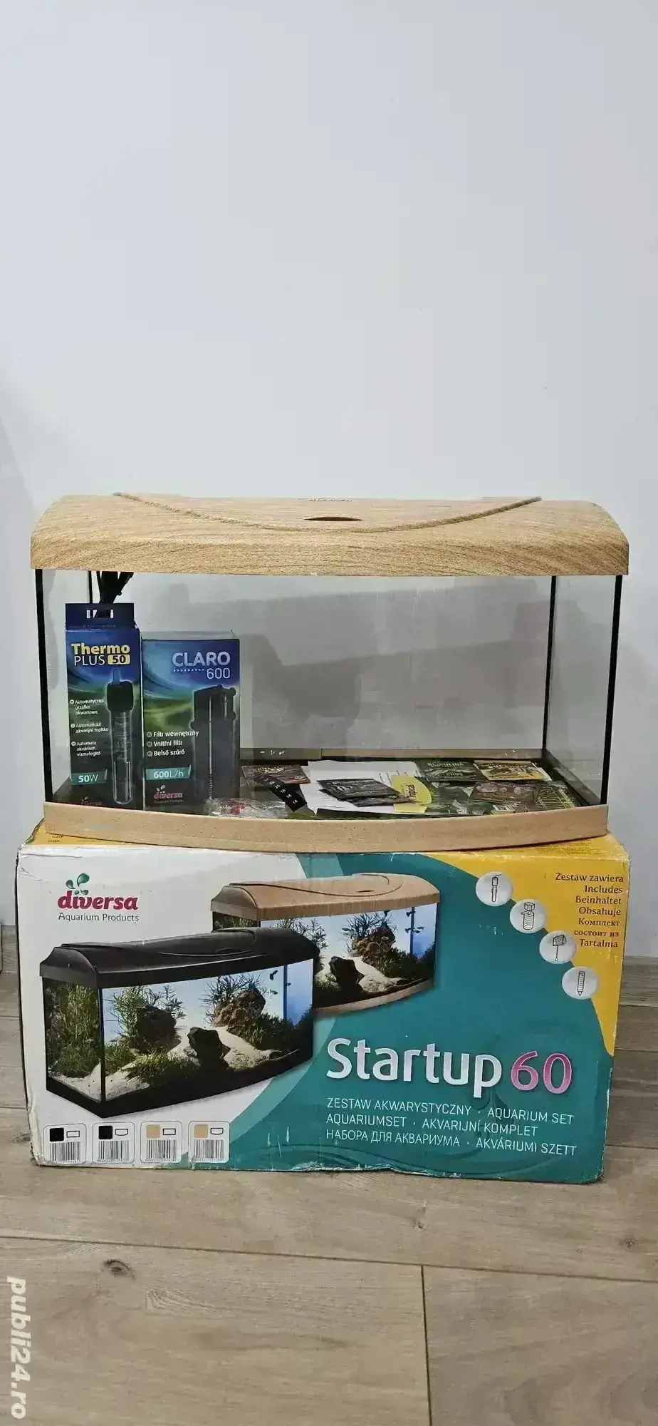 Acvariu Nou 54 litri Diversa startup 60
