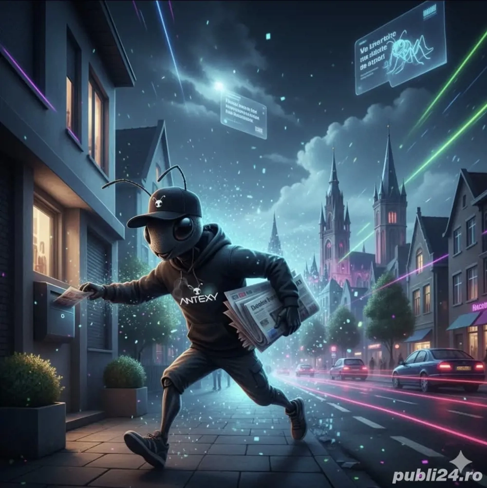 Curier livrator de ziare în Belgia 