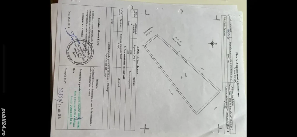 teren extravilan aproape de sat