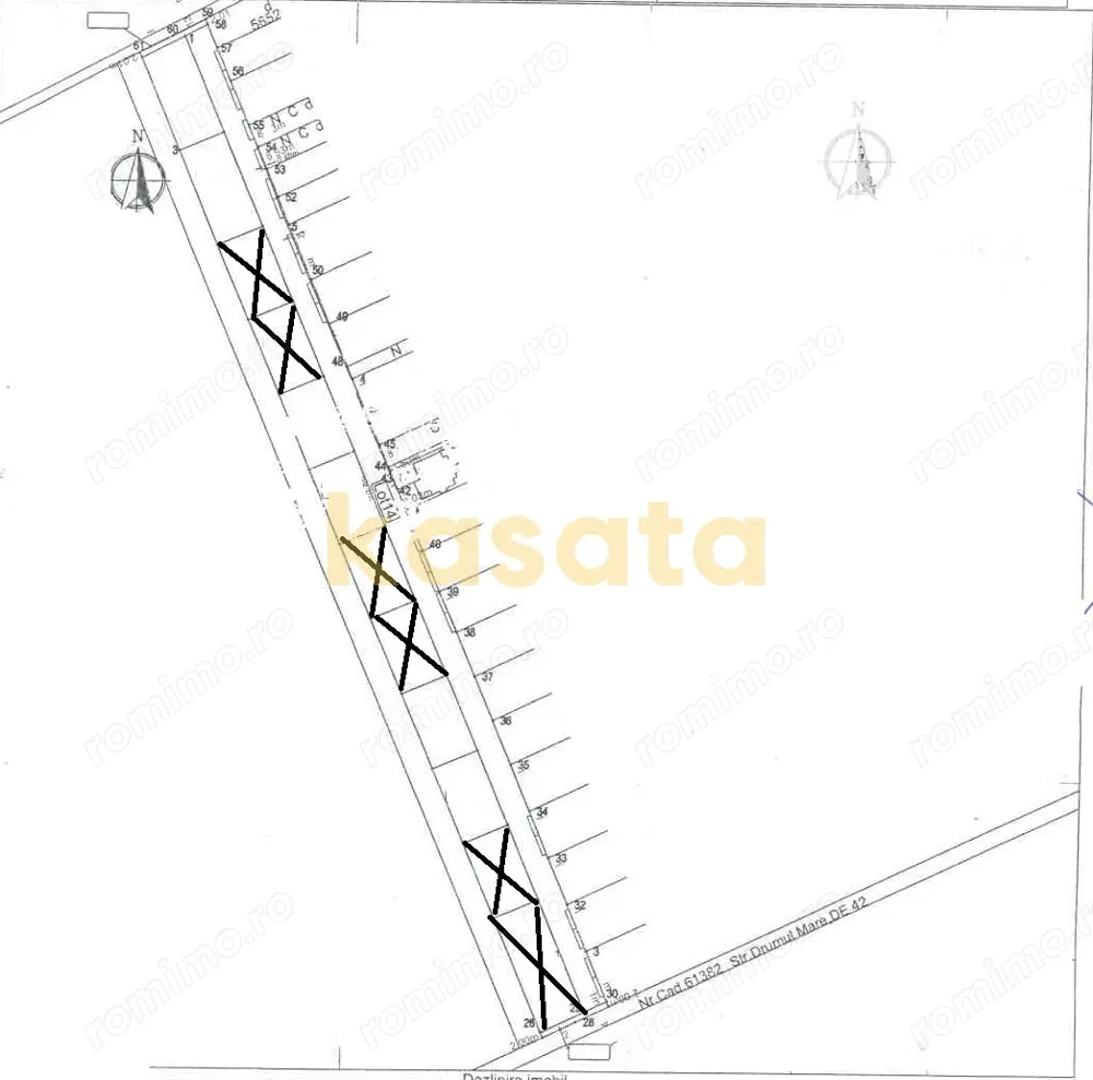 Teren de vânzare –Loturi - 500 mp, deschidere 29 ml, Clinceni