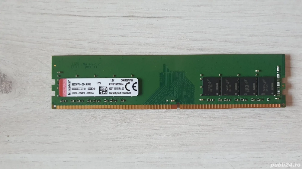 Ram Kingston 8GB DDR4 2400mhz