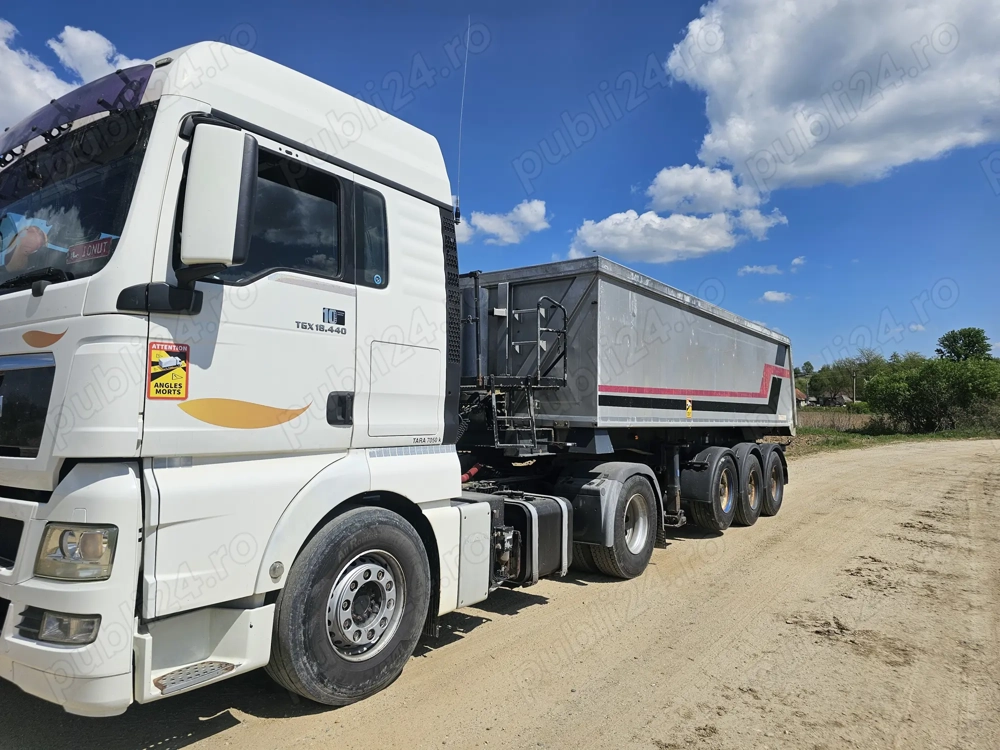 Ansamblu basculabil MAN și bena Lengerdorf