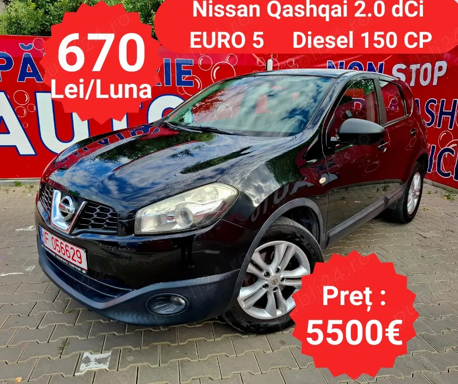 Nissan Qashqai 2.0 dCi - RATE de la 670 Lei pe Luna
