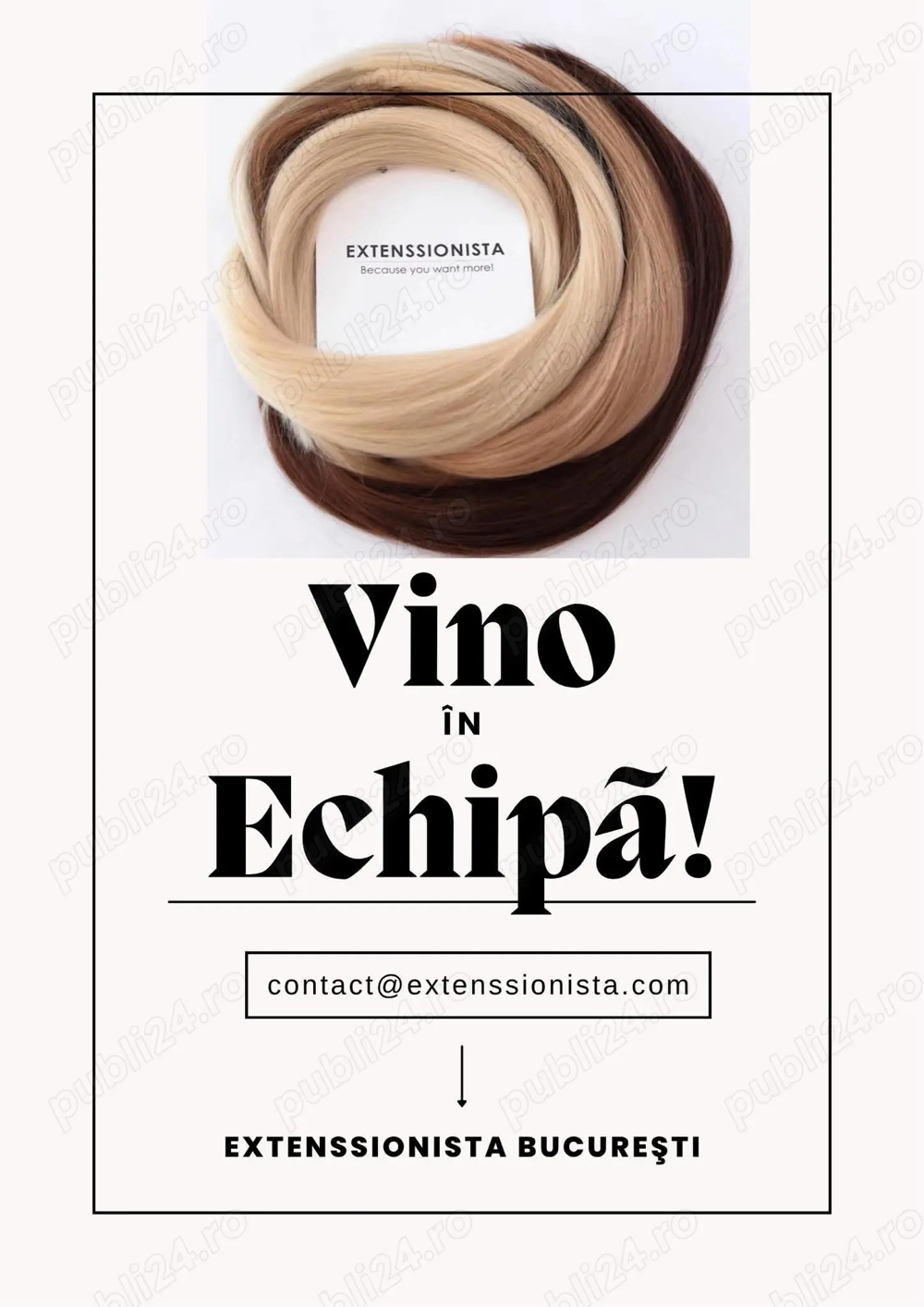 Căutăm colega Extensii Păr 