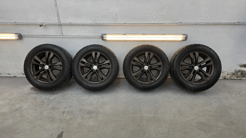 Jante aluminiu + cauciucuri iarna 225 60 17, 5x114.3