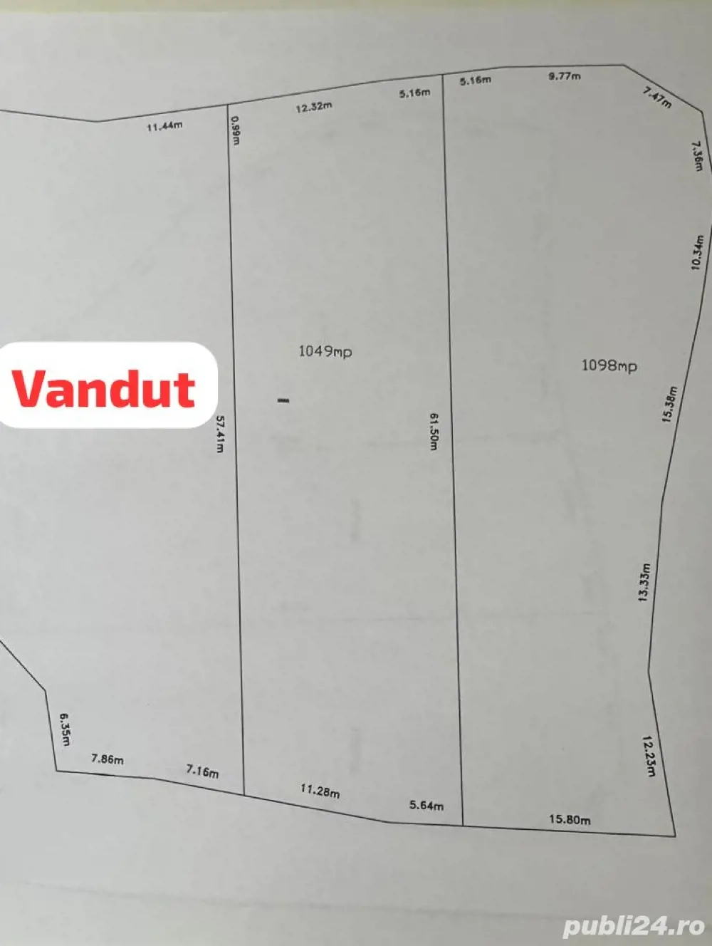 Vând teren intravilan (toate utilitatile)