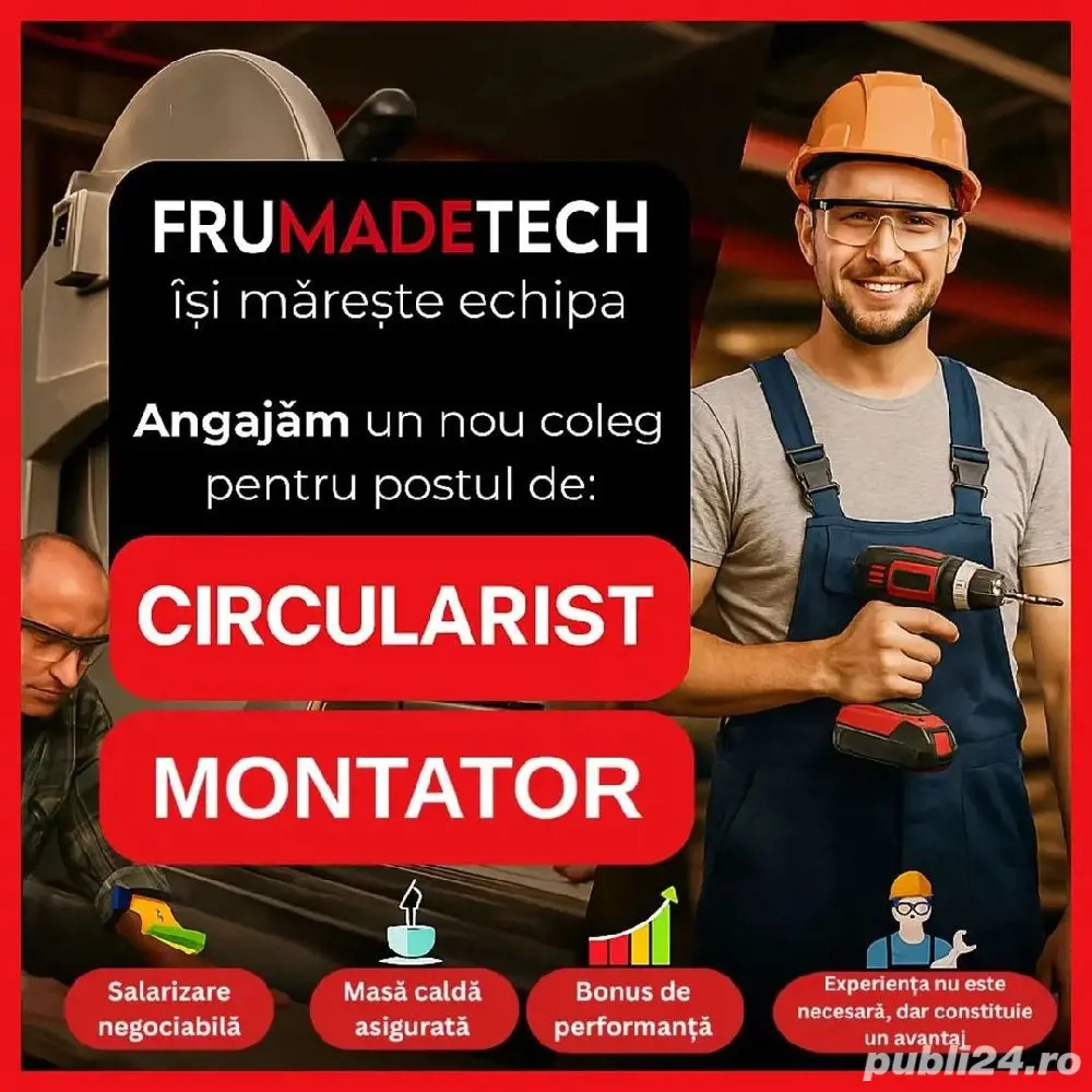 Angajez circularist si montator