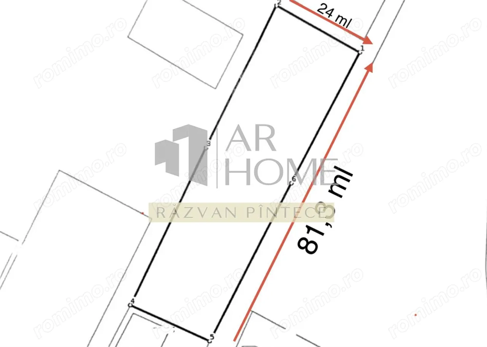 Teren intravilan 1900 mp, langa padure, intrare Gageni Paulesti