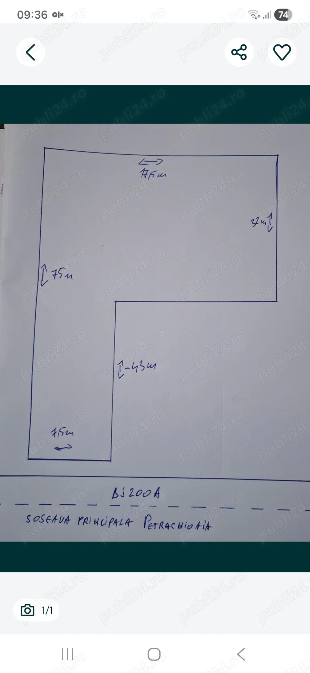 vand teren in Petrachioaia 