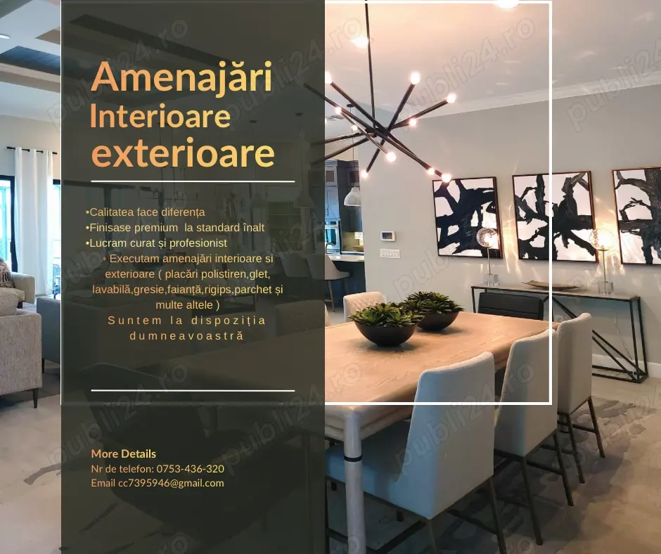 Execut lucrari :amenajari