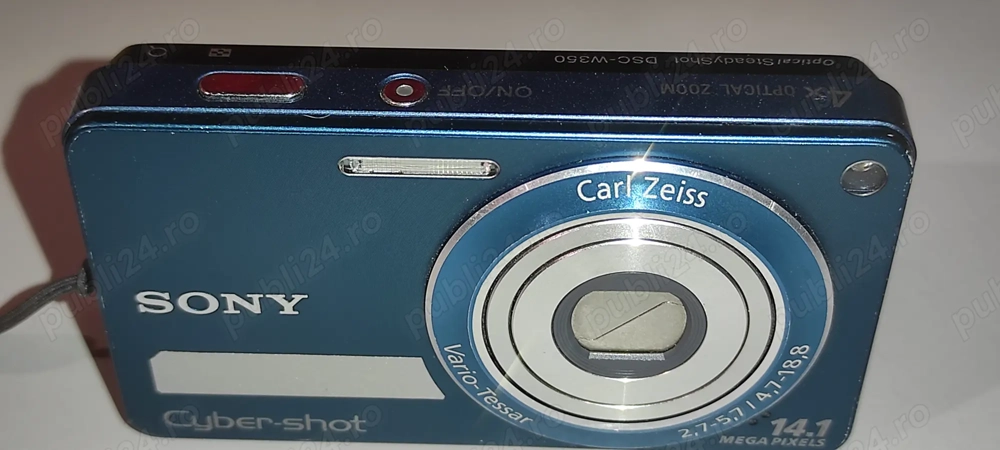 APARAT FOTO DIGITAL - DEFECT SONY DSC - W 350  14 MP nu cunosc defectul  se vinde fara  inarcator - 