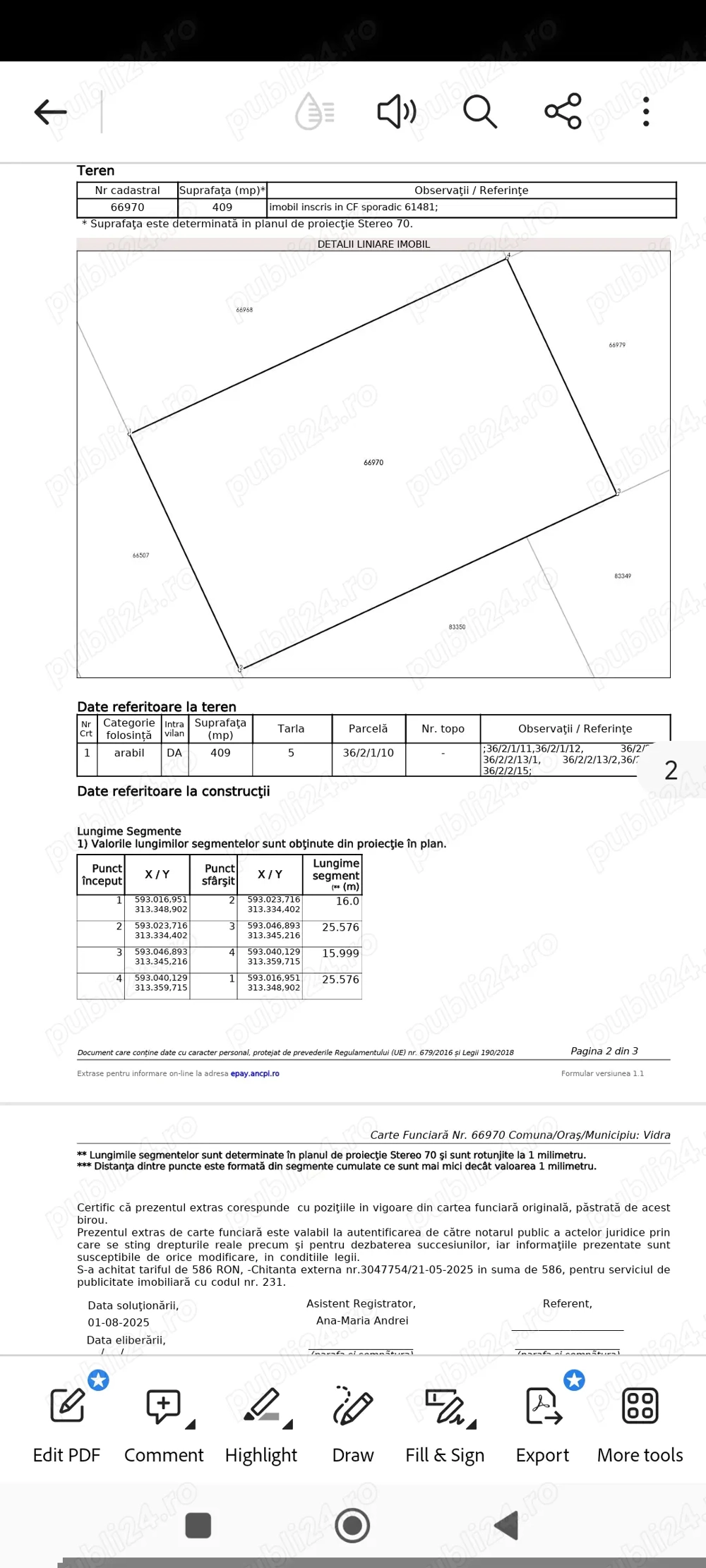 Vând Teren Intravilan Vidra Ilfov