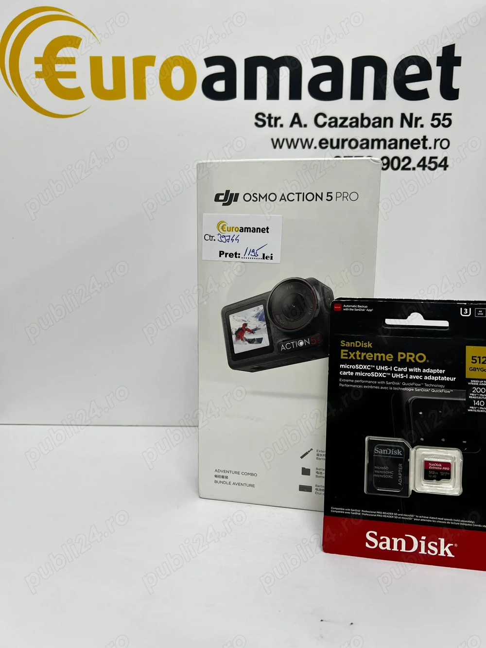 Camera video sport DJI Osmo Action 5 Pro, 4K120, 40MP, Adventure Combo -I-