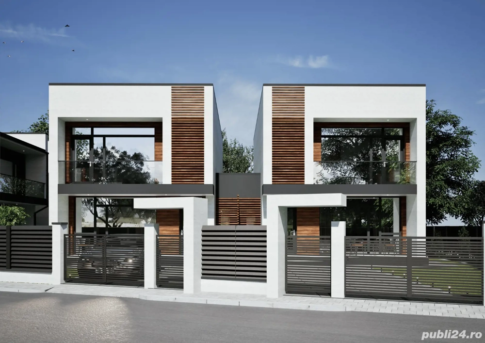 Casă Vila Design Modern & Ferestre PANORAMICE  Hlincea+magazie