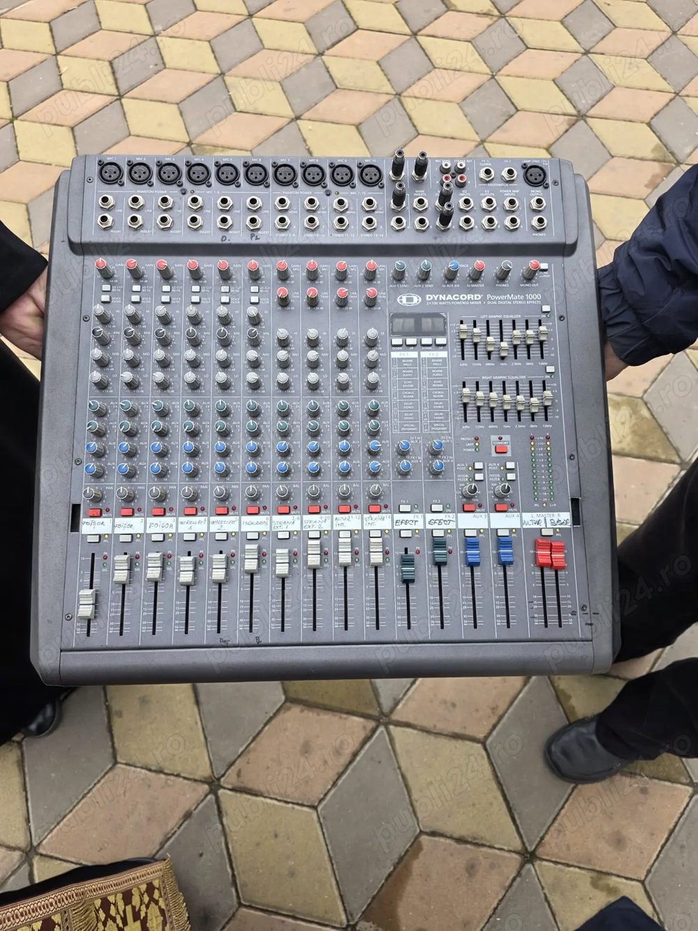 DYNACORD PowerMate 1000 2*700 Watts Powered Mixer Dual Digital Sterio Effects