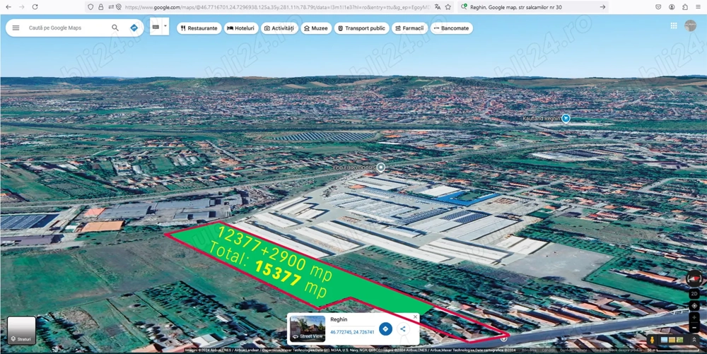 2 case cu 12377 mp teren in curte, front 30 m, +2900 mp. Potențial imobiliar. 