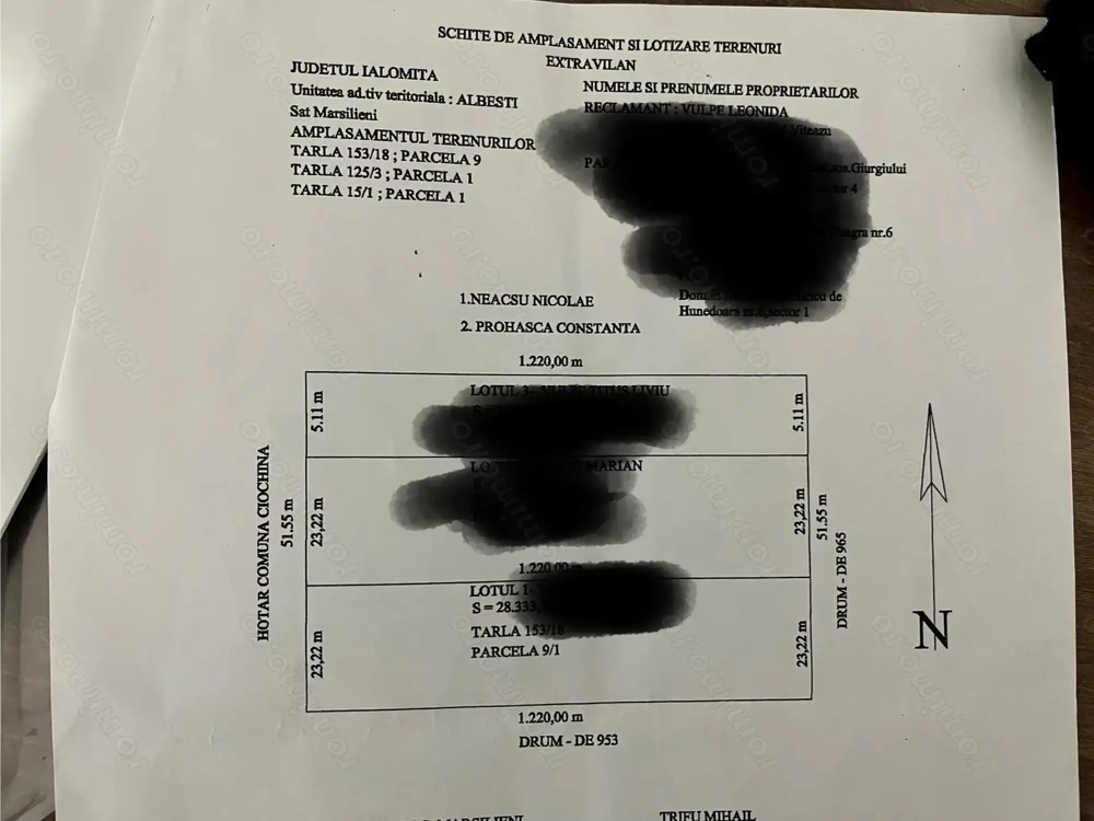 Vând teren arabil compact