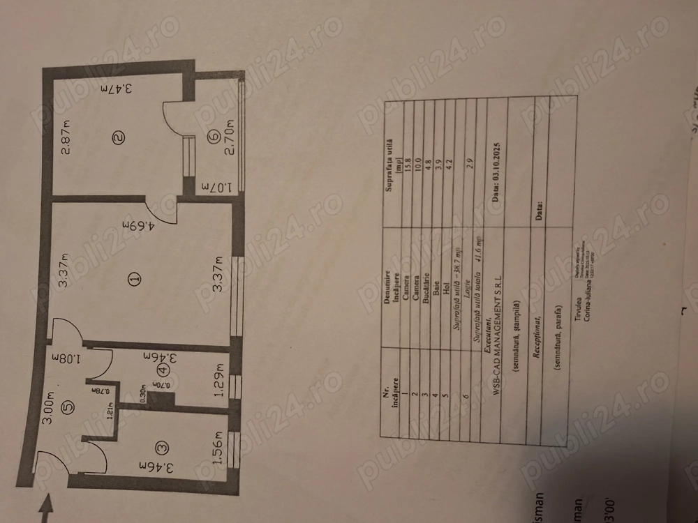 De vanzare apartament cu 2 camere, et.4 zona Piata Sarbilor