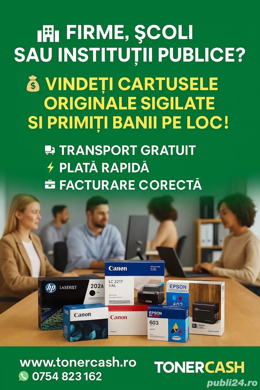 Achizitionam cartuse toner neutilizate