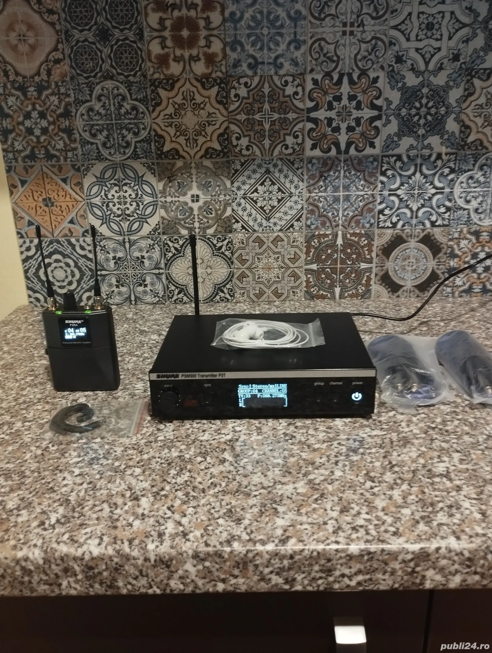 Shure PSM 300-sistem monitorizare căști stereo cu bodypack P3RA 