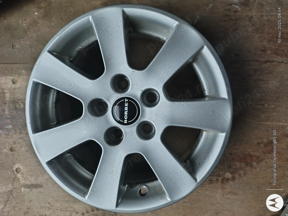 Jante aliaj 15 zoll marca Borbet, gama Honda, Hyundai, Kia, Mazda