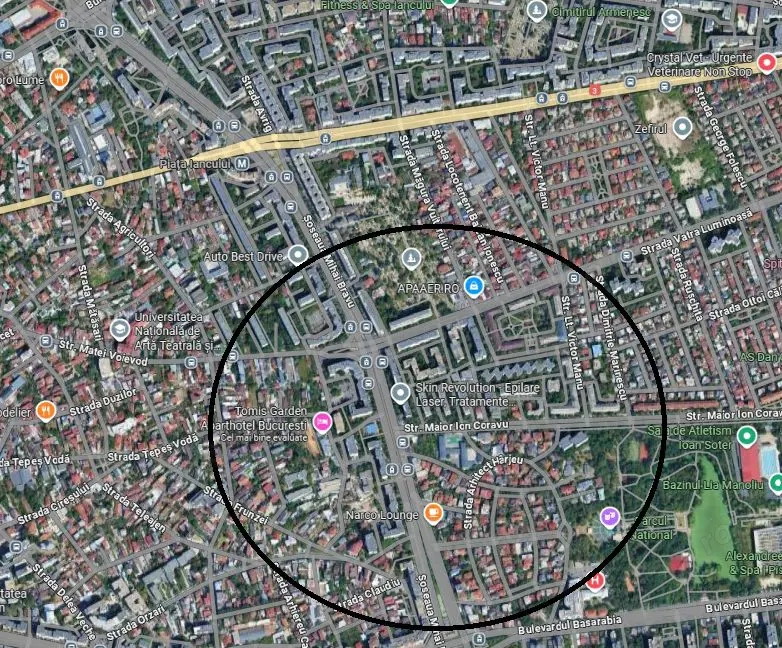 Zona Mihai Bravu sp 122 mp trafic intens