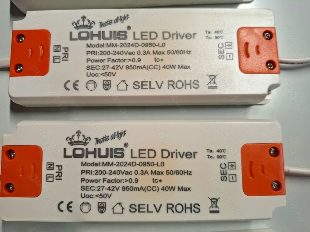 Sursa alimentare Driver panou LED 27-42 V 950mA 40W