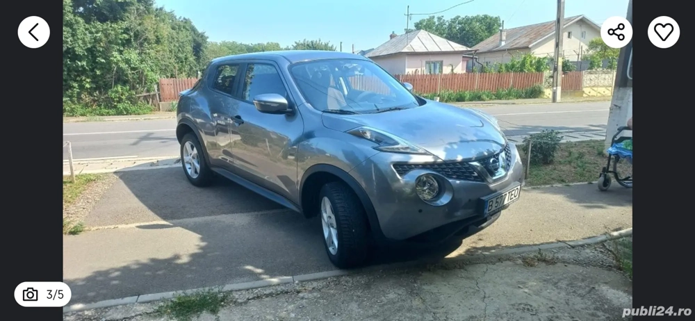 Vand Nissan Juke 2016 benzină km 48K