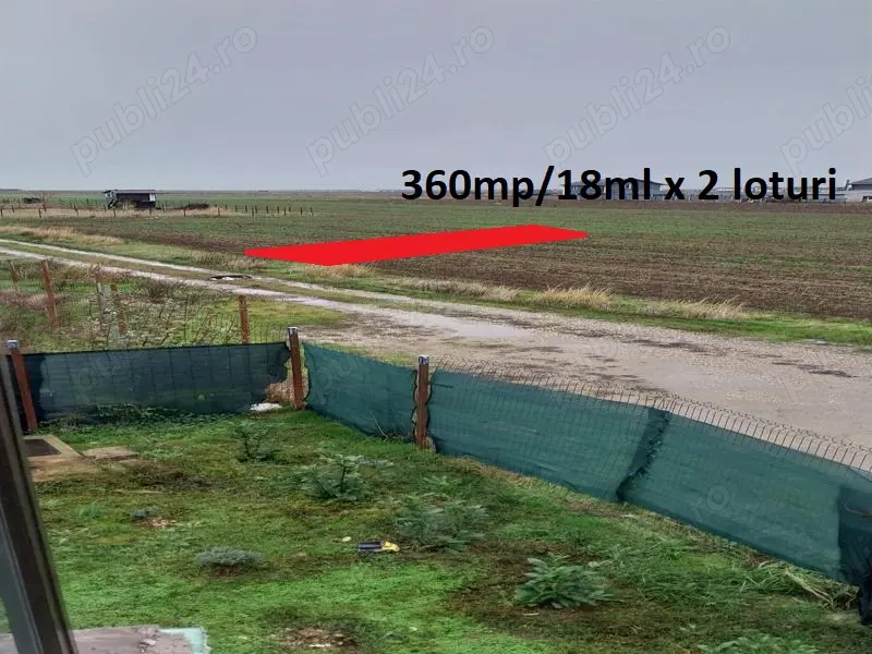 Vanzare Teren  Casa, 360mp 18ml x 2 loturi, Intravilan , PROPRIETAR