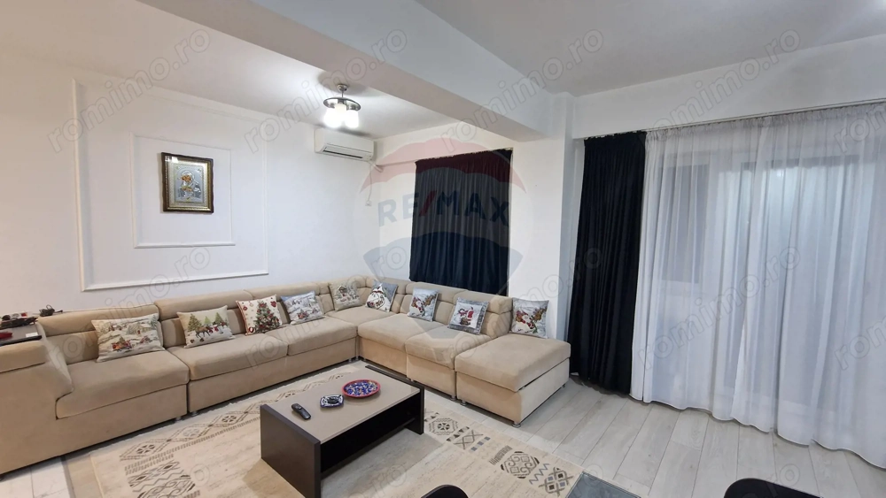 Apartament mobilat și utilat cu 2 camere în suprafață de 3 camere