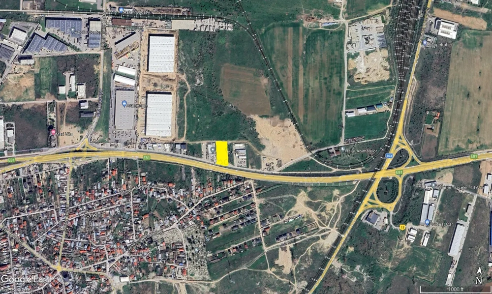 Teren intravilan 4.000 mp cu PUZ aprobat, ideal pentru hale și logistică