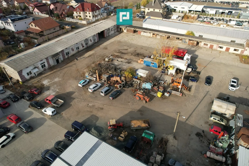 Teren intravilan 6.555 mp cu hală industrială